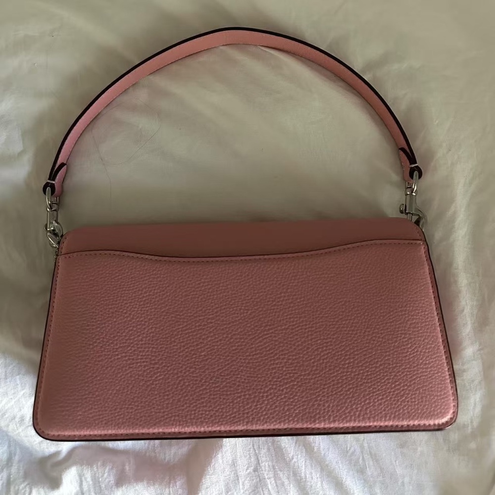 Coach Pink Leather Shoulder Bag - Picture 2 of 5
